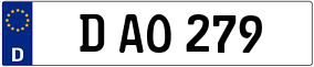 Trailer License Plate